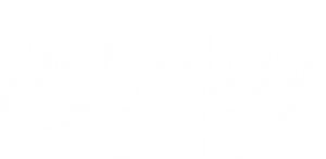 Shelby Ohio Logo - White
